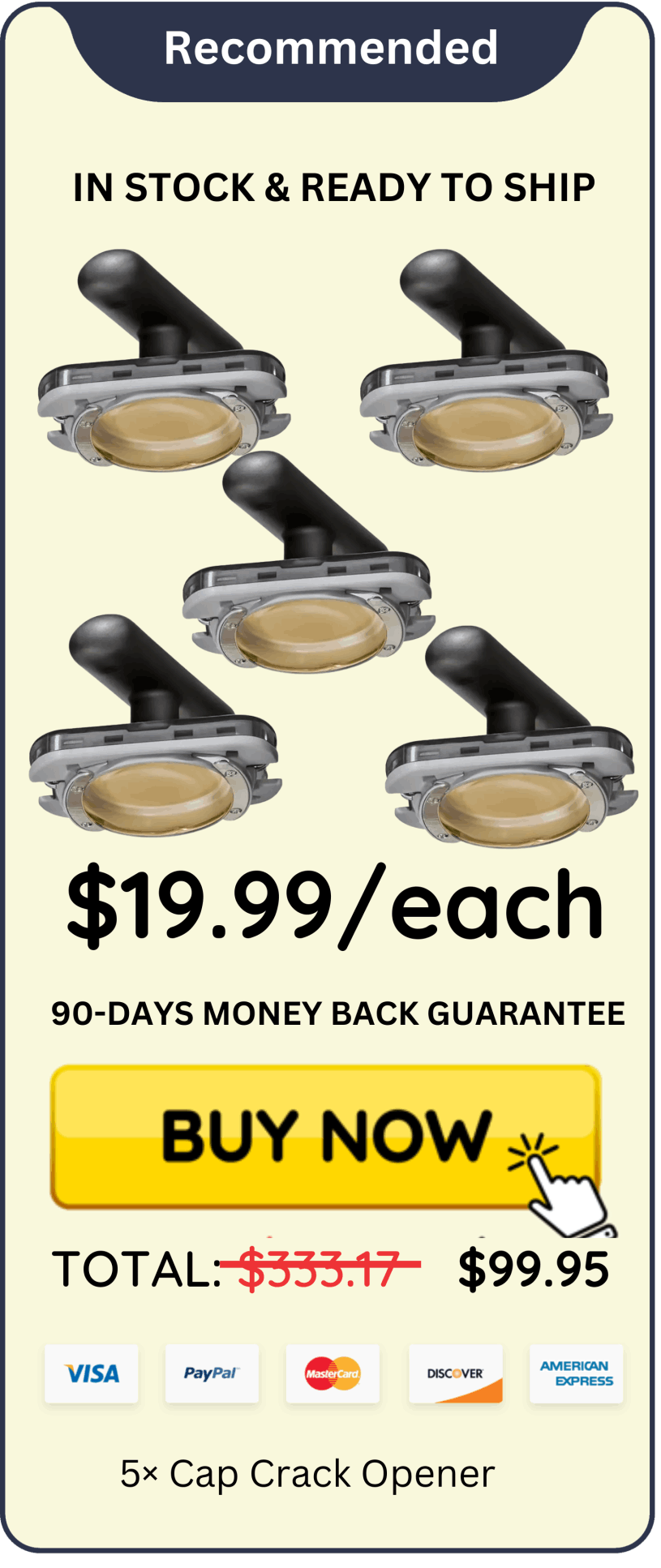 Cap Crack Opener offer price 